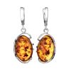 Drop Amber Earrings In Sterling Silver The Vivaldi, image 