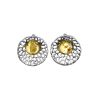 Lemon Amber Earrings In Sterling Silver The Venus, image 