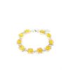 Silver Link Bracelet With Lemon Amber The Saturn, image 