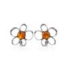 Amber Earrings In Sterling Silver The Daisy, image 