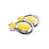Butterscotch​ Amber Earrings In Sterling Silver The Prussia, image 