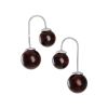 Stylish Cherry Amber Threader Earrings In Sterling Silver The Paris, image 