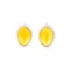 Honey Amber Earrings In Sterling Silver The Hermitage, image 