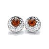 Cherry Amber Earrings In Sterling Silver The Venus, image 