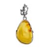 Honey Amber Pendant In Sterling Silver The Toscana, image 