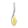 Delicate Honey Amber Pendant In Sterling Silver The Adagio, image 