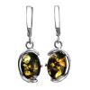 Drop Amber Earrings In Sterling Silver The Vivaldi, image 