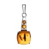Dazzling Cognac Amber Pendant In Sterling Silver The Prussia, image 