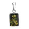 Geometric Amber Pendant In Sterling Silver The Copenhagen, image 