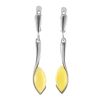 Adorable White Amber Earrings In Sterling Silver The Adagio, image 