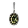 Green Amber Pendant In Sterling Silver The Goji, image 