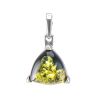 Lovely Amber Pendant In Sterling Silver The Etude, image 