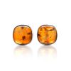 Cognac Amber Earrings In Sterling Silver The Copenhagen, image 