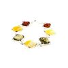 Multicolor Amber Bracelet In Sterling Silver The Athena, image 