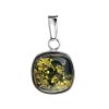 Green Amber Pendant In Sterling Silver The Copenhagen, image 