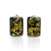 Green Amber Earrings In Sterling Silver The Copenhagen, image 