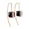 Cherry Amber Earrings In Gold The Ovation, image 