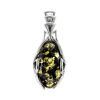 Green Amber Pendant In Sterling Silver The Rendezvous, image 