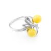Honey Amber Ring In Sterling Silver The Paradise, Ring Size: 13 / 22, image 