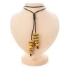 Honey Amber Necklace With Leather Cord The Indonesia, image 