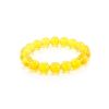 Lemon Amber Ball Beaded Stretch Bracelet, image 