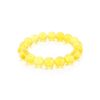 Bright Lemon Amber Beaded Bracelet, image 