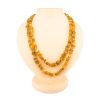 Raw Amber Rope Length Necklace, image 
