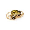 Handcrafted Amber Brooch In Gold Plated Silver The  Rialto, image 