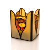 Multicolor Amber And Glass Candleholder, image 