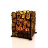 Handcrafted Lemon Amber Candleholder, image 