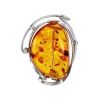 Handcrafted Amber Brooch In Sterling Silver The Rialto, image 