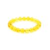 Lemon Amber Ball Beaded Bracelet, image 