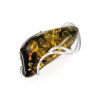 Handmade Amber Brooch In Sterling Silver The Rialto, image 