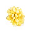 Adjustable Amber Ring The Chrysanthemum, Ring Size: Adjustable, image 
