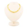 Unpolished Amber Beaded Necklace, image 