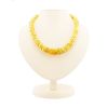 Honey Amber Beaded Necklace, image 