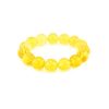 Lemon Amber Beaded Elastic Bracelet, image 