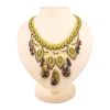 Multicolor Amber Necklace With Yellow Glass Beads The Fable, image 