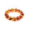 Bright Cognac Amber Beaded Bracelet, image 