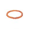 Dark Amber Beaded Elastic Bracelet, image 