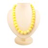 Delicate Honey Amber Ball Beaded Necklace, image 