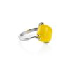 Honey Amber Ring In Sterling Silver The Byzantium, Ring Size: 5.5 / 16, image 