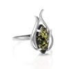 Floral Amber Ring In Sterling Silver The Tulip, Ring Size: 13 / 22, image 