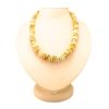 Unpolished Honey Amber Beaded Necklace, image 
