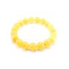 Honey Amber Ball Beaded Stretch Bracelet, image 