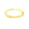 Faceted Lemon Amber Ball Beaded Bracelet The Prague, image 
