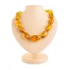 Cognac Amber Beaded Necklace, image 