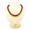 Cognac Amber Ball Beaded Necklace, image 