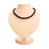 Dark Cherry Amber Ball Beaded Necklace, image 