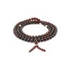 108 Dark Cherry Amber Mala Beads With Dangle, image 